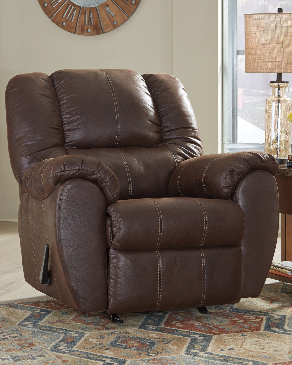 Furniture City Slidell - Ashley Furniture - McGann Living Room - Rocker Recliner / Walnut - 1030125