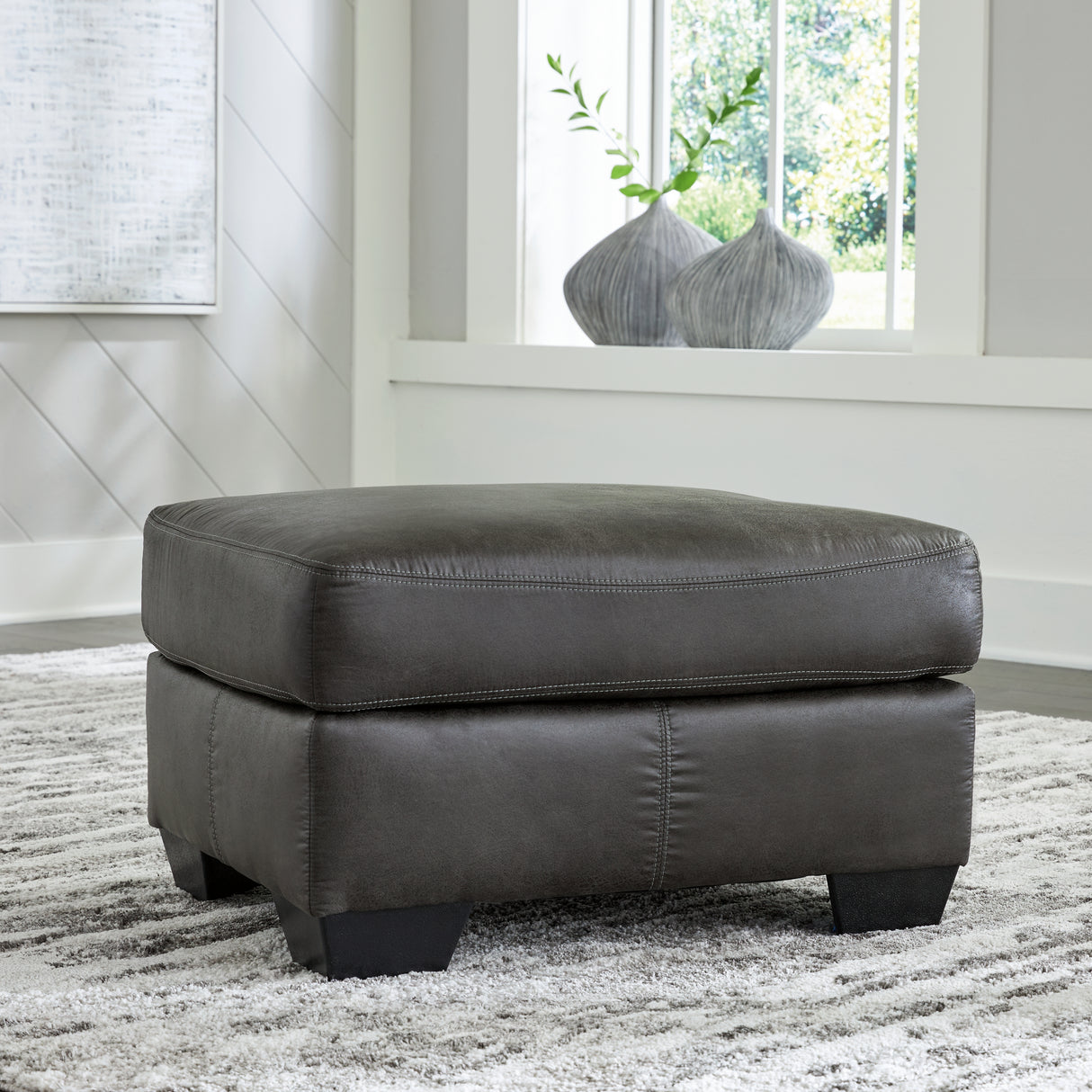 Furniture City Slidell - Ashley Furniture - Bladen Living Room - Ottoman / Slate - 1202114