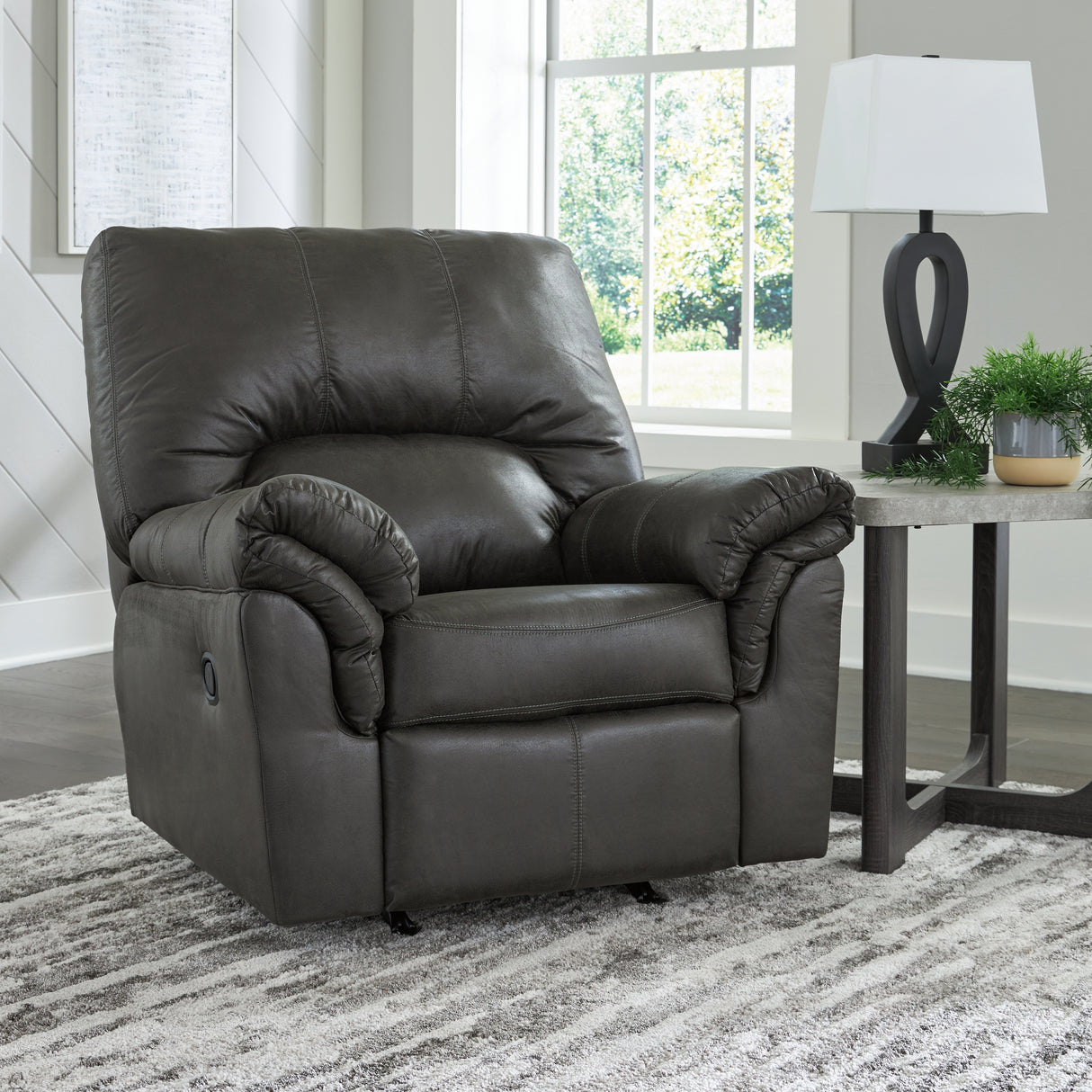 Furniture City Slidell - Ashley Furniture - Bladen Living Room - Rocker Recliner / Slate - 1202125