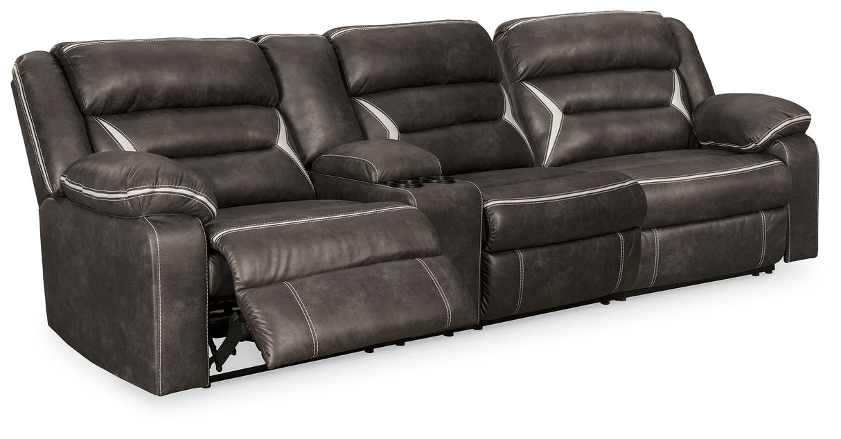 Furniture City Slidell - Ashley Furniture - Kincord Sectional - 5-Piece Power Reclining Sectional / Midnight - 13104S6