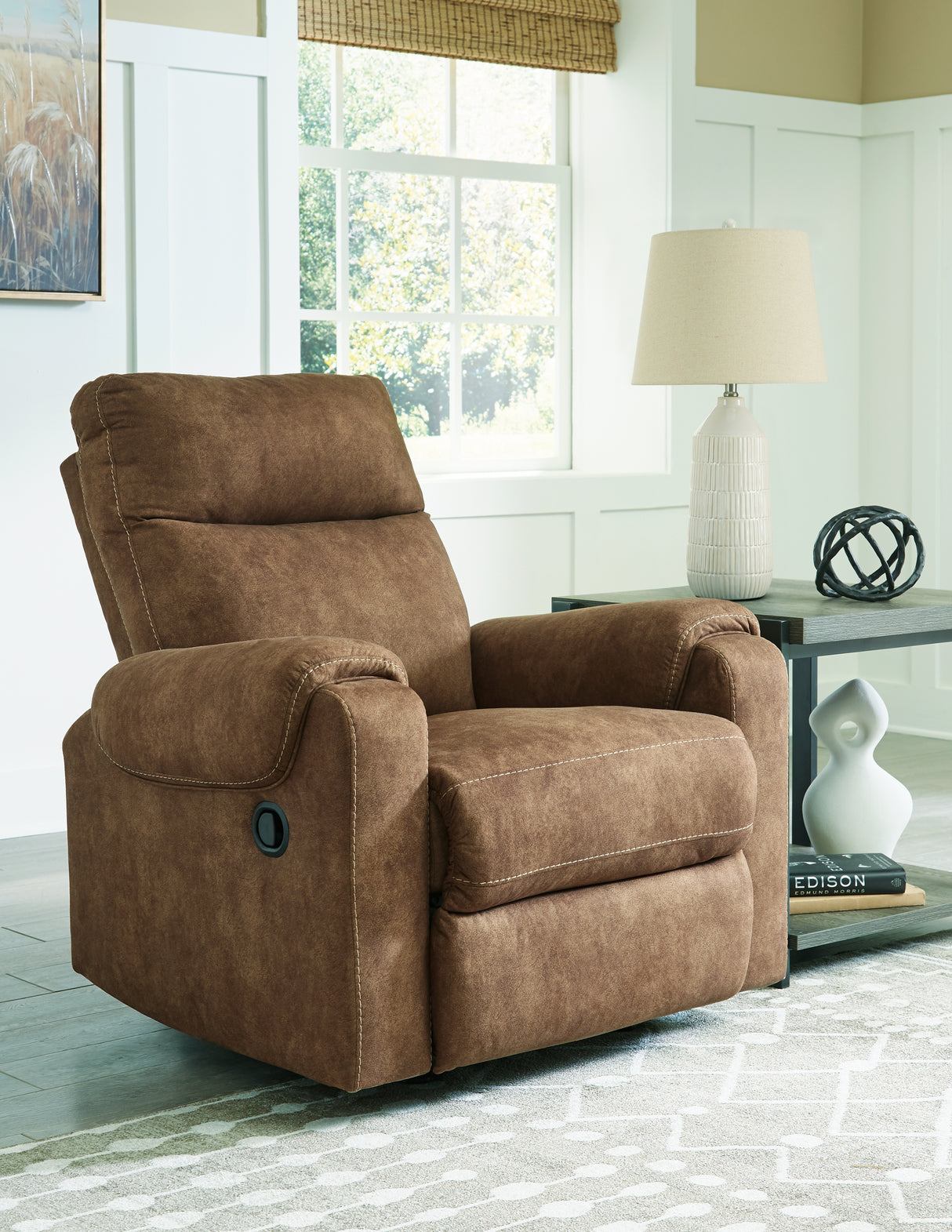 Furniture City Slidell - Ashley Furniture - Edenwold Living Room - Rocker Recliner / Brindle - 1380525
