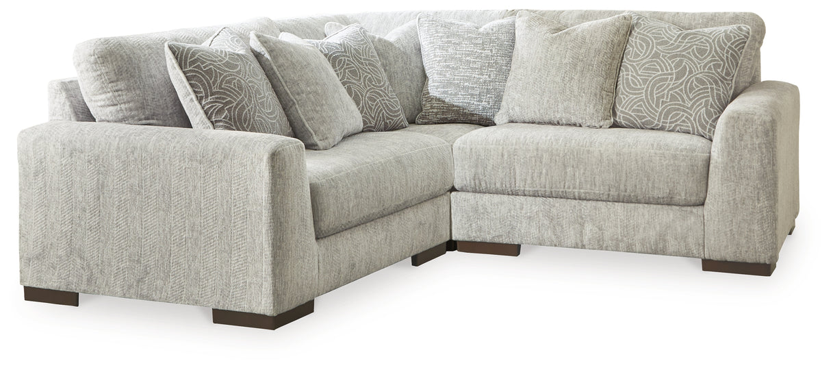 Furniture City Slidell - Ashley Furniture - Regent Park Sectional - RAF 3-Piece Sectional / Pewter - 14404S1