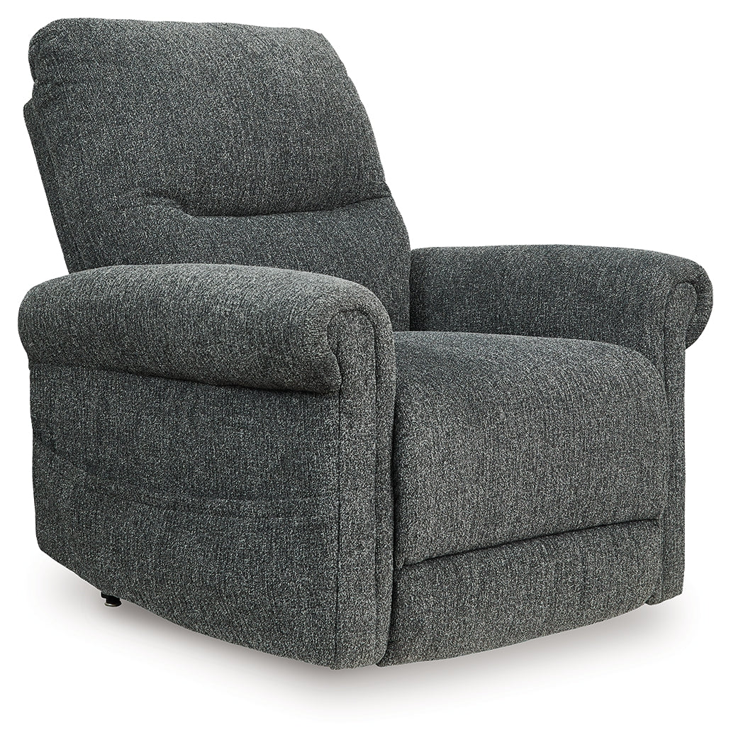 Furniture City Slidell - Ashley Furniture - Aureta Living Room - Power Lift Recliner / Charcoal - 1790312