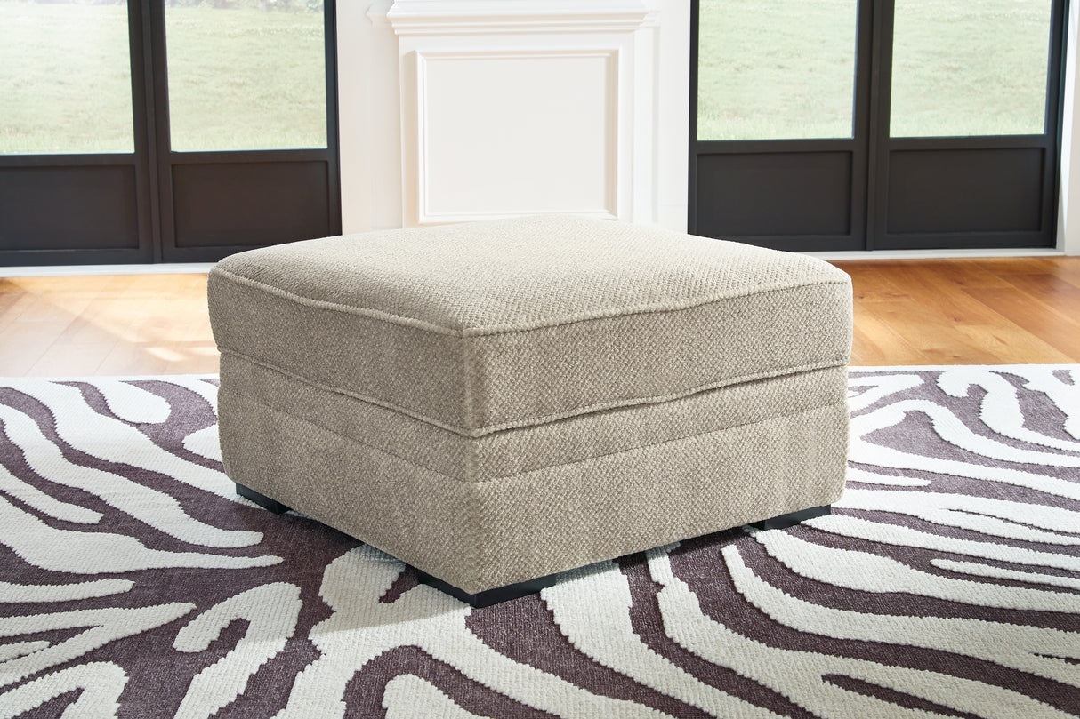 Furniture City Slidell - Ashley Furniture - Calnita Living Room - Ottoman With Storage / Sisal - 2050211