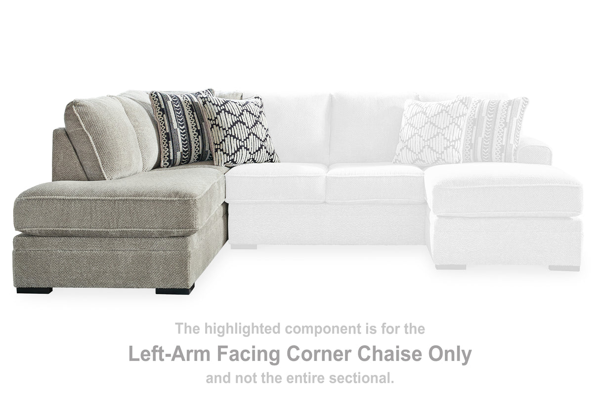 Furniture City Slidell - Ashley Furniture - Calnita Sectional - LAF Corner Chaise / Sisal - 2050216