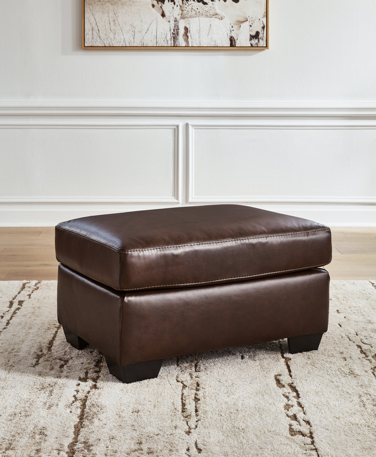 Furniture City Slidell - Ashley Furniture - Santorine Living Room - Ottoman / Dark Brown - 2170614