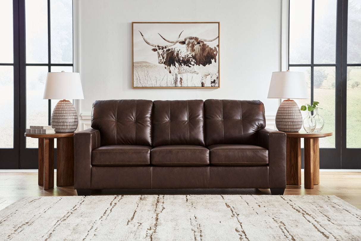 Furniture City Slidell - Ashley Furniture - Santorine Living Room - Sofa / Dark Brown - 2170638