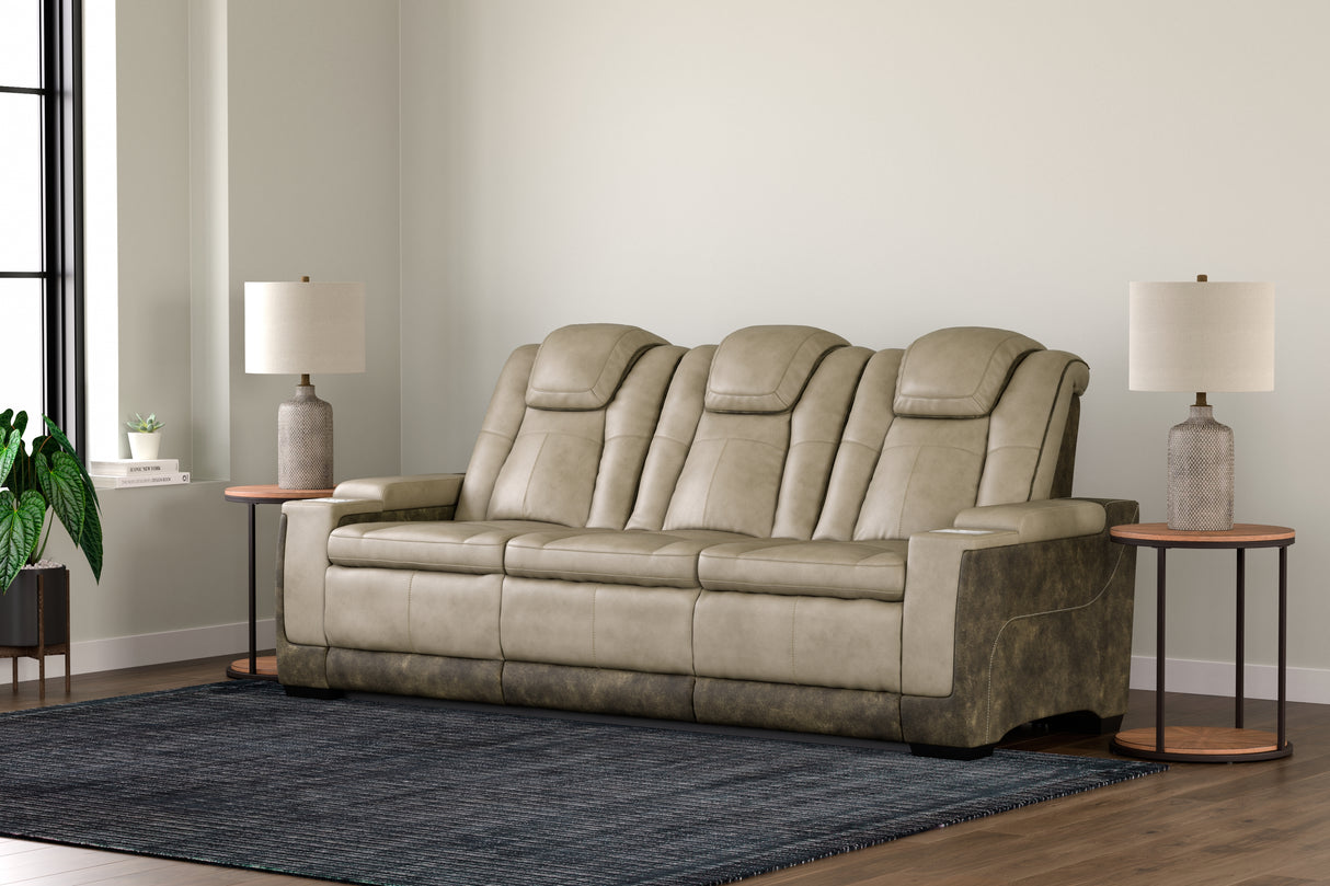 Furniture City Slidell - Ashley Furniture - Next-Gen DuraPella Living Room - PWR REC Sofa with ADJ Headrest / Sand - 2200315