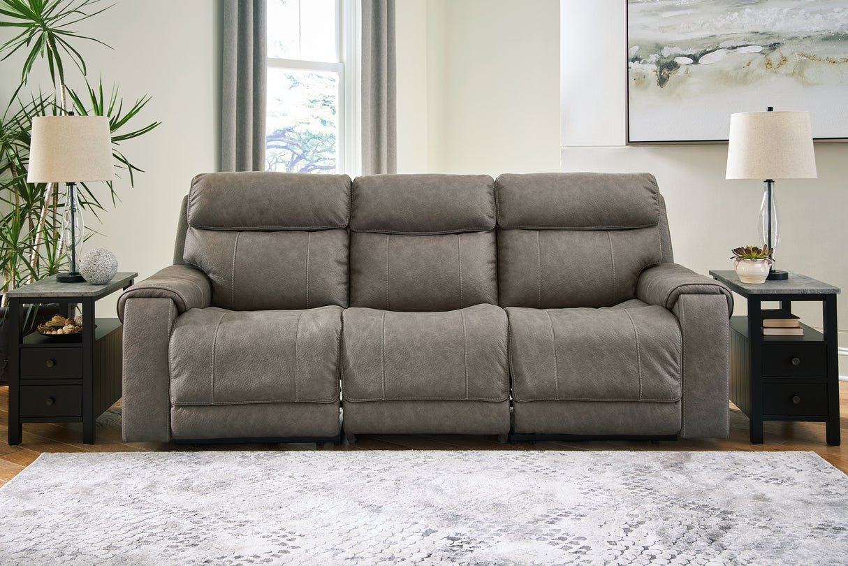 Furniture City Slidell - Ashley Furniture - Starbot Sectional - 3-Piece Power Reclining Sectional Sofa / Fossil - 23501S3