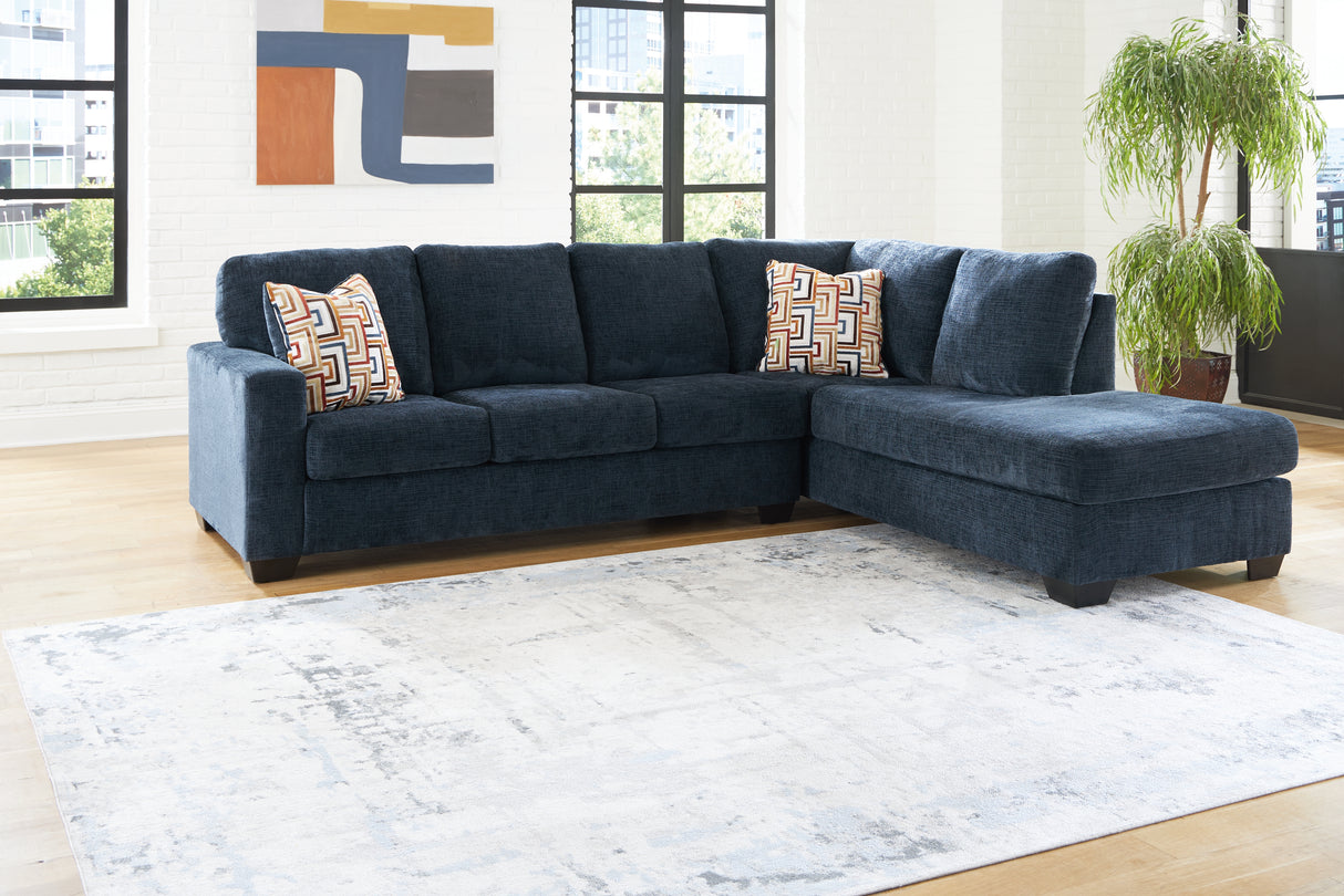 Furniture City Slidell - Ashley Furniture - Aviemore Sectional - LAF 2-Piece Sectional with Chaise / Ink - 24303S2
