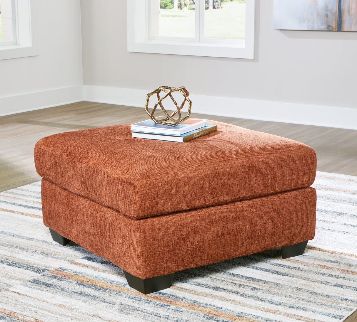 Furniture City Slidell - Ashley Furniture - Aviemore Living Room - Oversized Accent Ottoman / Spice - 2430408