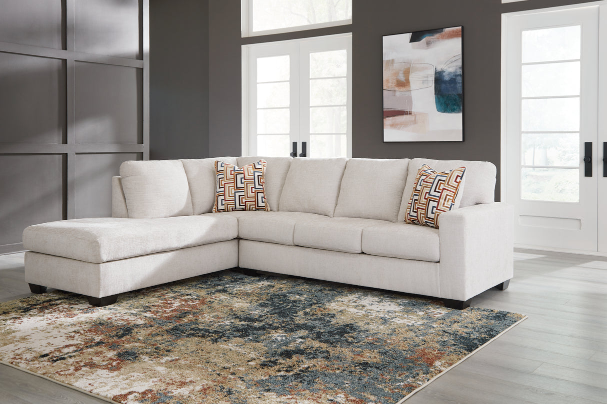 Furniture City Slidell - Ashley Furniture - Aviemore Sectional - RAF 2-Piece Sectional with Chaise / Stone - 24305S1