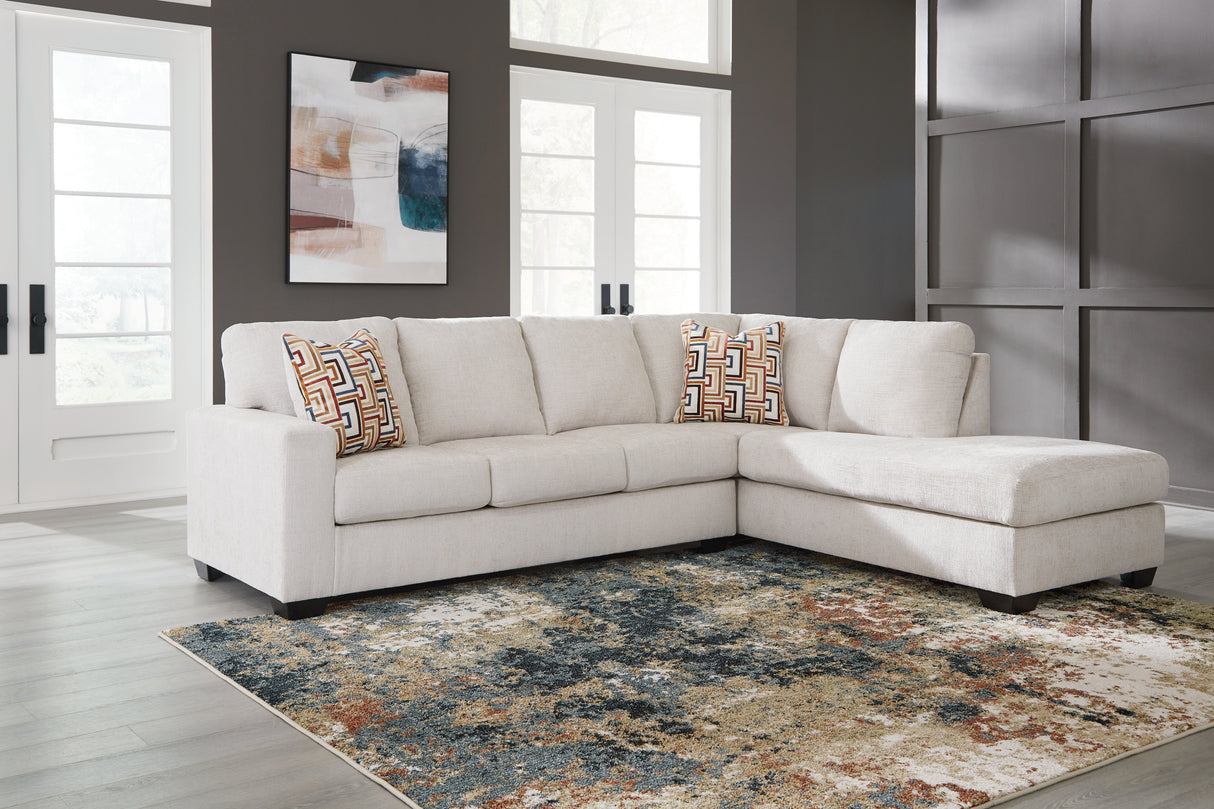 Furniture City Slidell - Ashley Furniture - Aviemore Sectional - LAF 2-Piece Sectional with Chaise / Stone - 24305S2