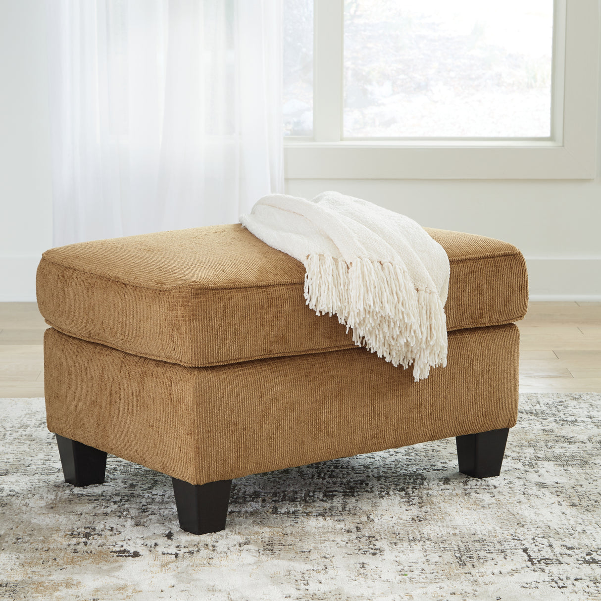 Furniture City Slidell - Ashley Furniture - Erinslane Living Room - Ottoman / Honey - 2520714