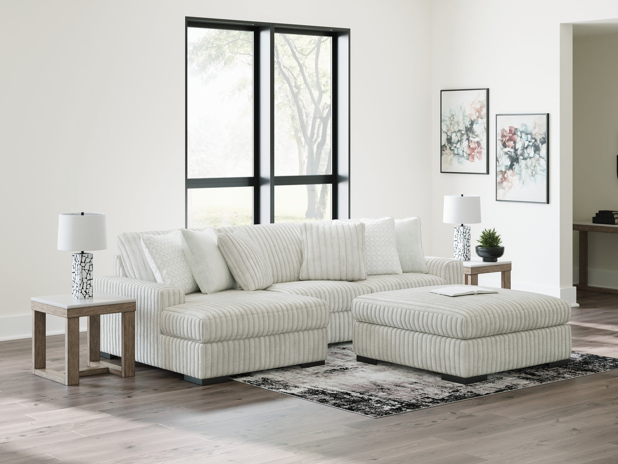 Furniture City Slidell - Ashley Furniture - Stupendous Sectional - LAF 2-Piece Sectional with Chaise / Alloy - 25903S7