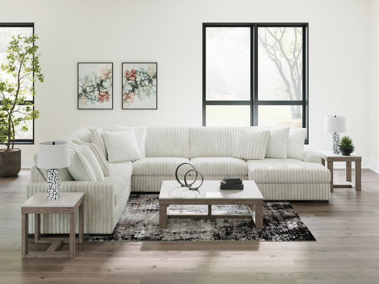Furniture City Slidell - Ashley Furniture - Stupendous Sectional - LAF 5-Piece Sectional with Chaise / Alloy - 25903S9