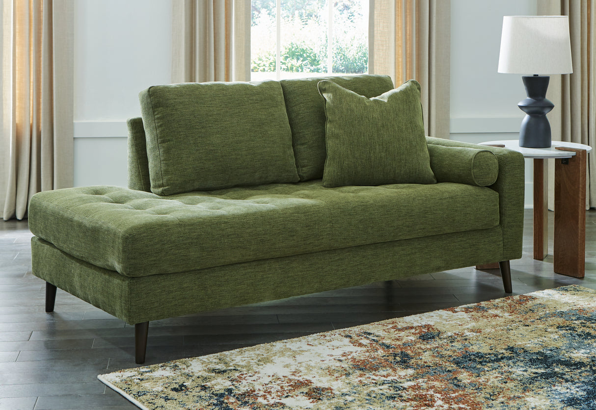 Furniture City Slidell - Ashley Furniture - Bixler Living Room - RAF Corner Chaise / Olive - 2610717
