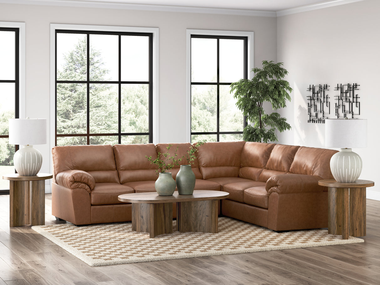 Furniture City Slidell - Ashley Furniture - WillowBend Sectional - RAF 3-Piece Sectional / Caramel - PC27704S3