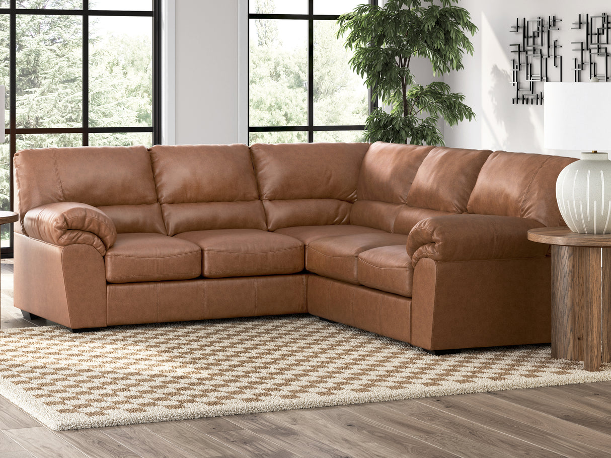 Furniture City Slidell - Ashley Furniture - WillowBend Sectional - LAF 2-Piece Sectional / Caramel - PC27704S2