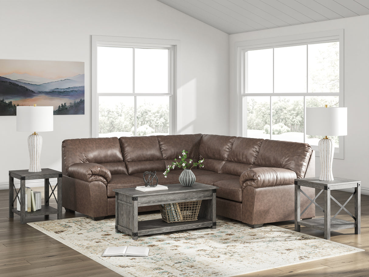 Furniture City Slidell - Ashley Furniture - WillowBend Sectional - RAF 2-Piece Sectional / Umber - PC27705S1