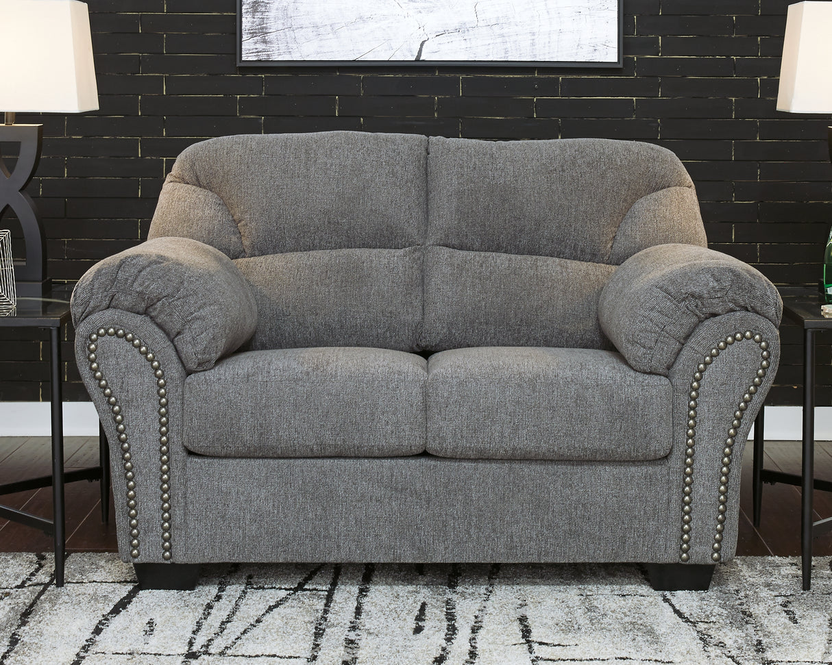 Furniture City Slidell - Ashley Furniture - Allmaxx Living Room - Loveseat / Pewter - 2810535
