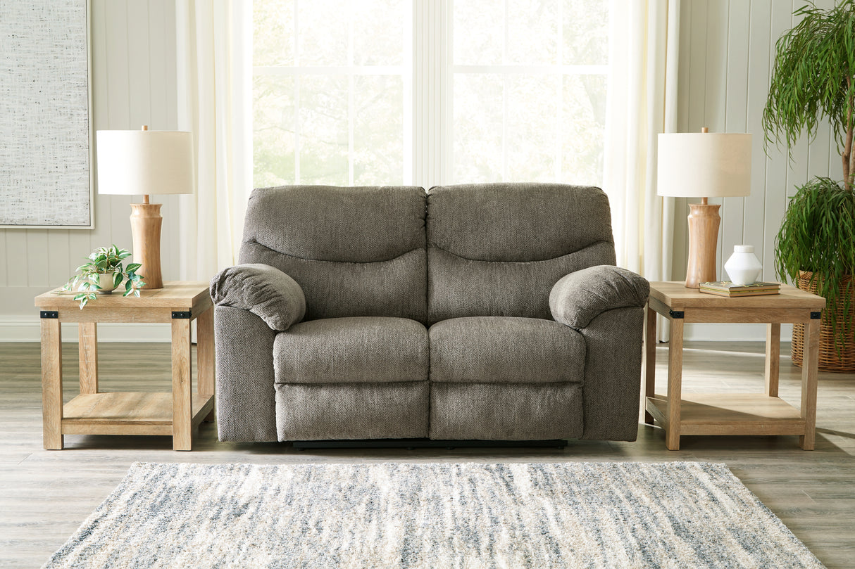 Furniture City Slidell - Ashley Furniture - Alphons Living Room - Reclining Loveseat / Putty - 2820186