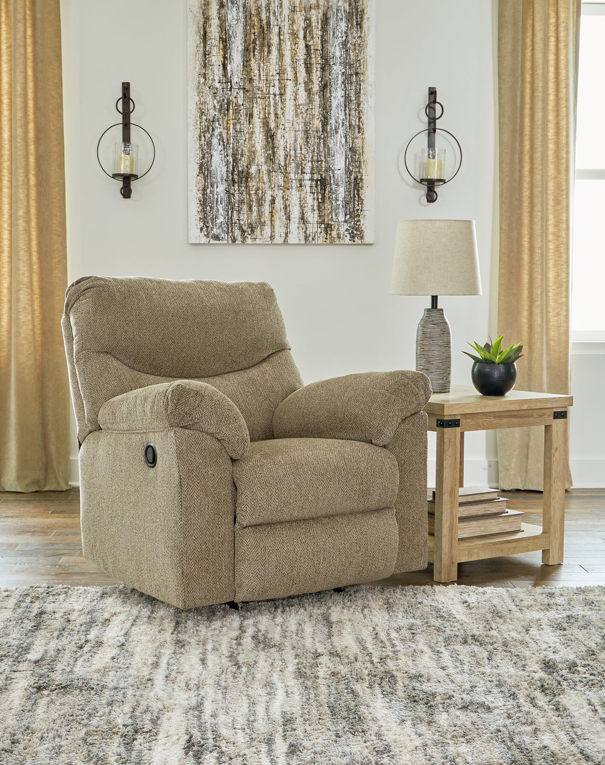 Furniture City Slidell - Ashley Furniture - Alphons Living Room - Rocker Recliner / Briar - 2820225