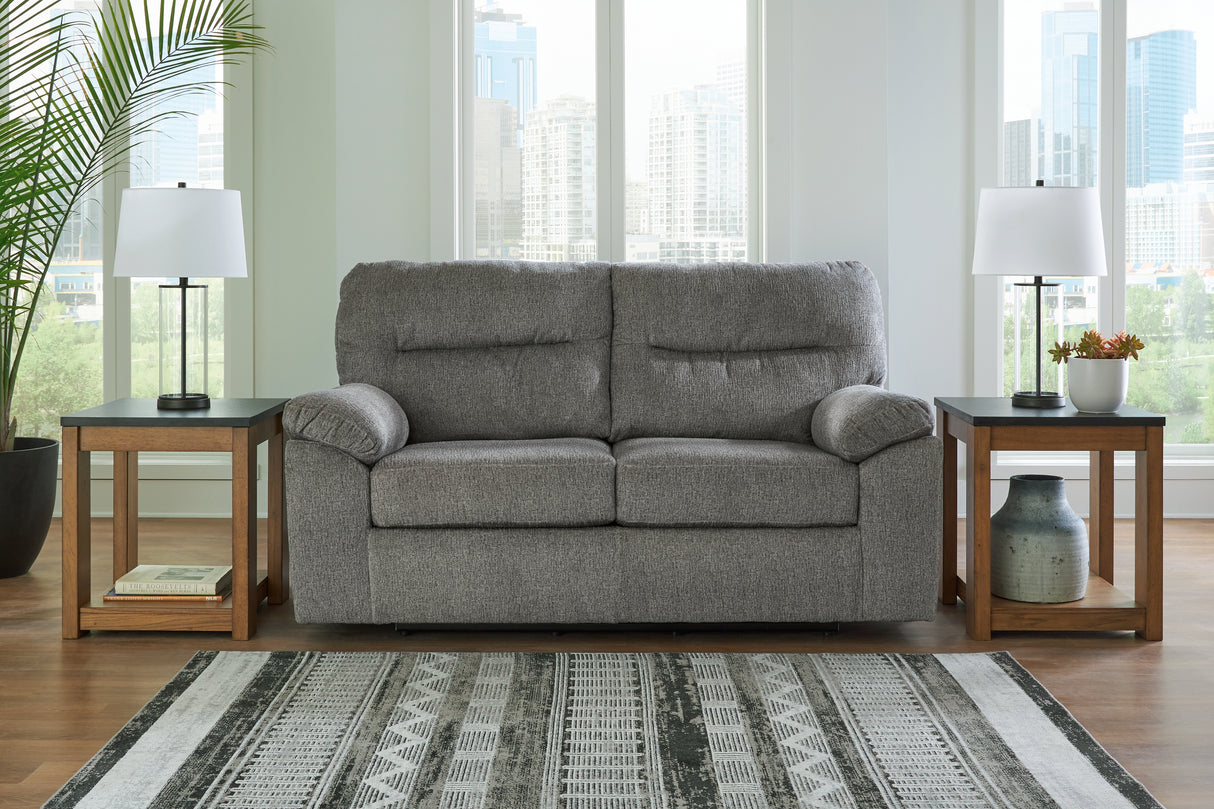 Furniture City Slidell - Ashley Furniture - Bindura Living Room - Glider Loveseat / Mineral - 3030578