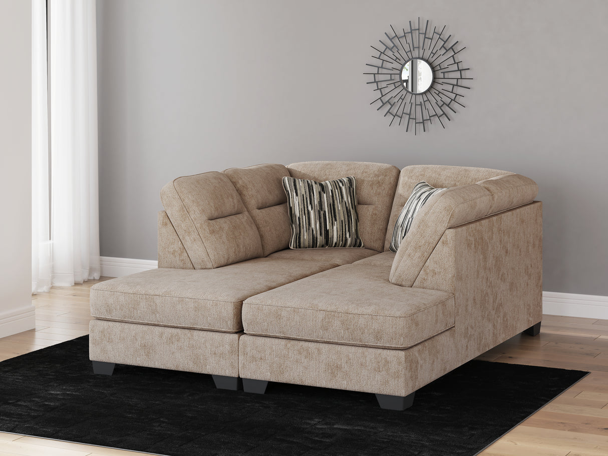 Furniture City Slidell - Ashley Furniture - Olten Sectional - RAF 2-Piece Super Chaise / Mocha - 31304S3