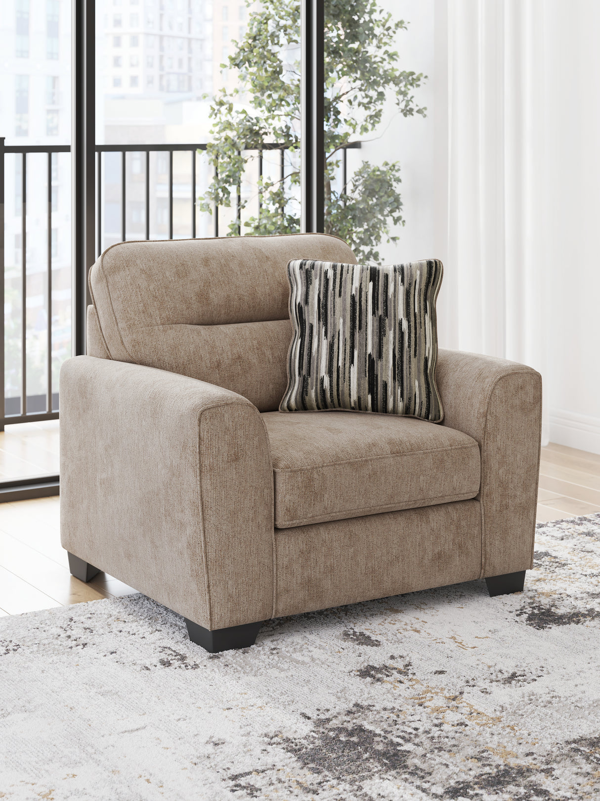 Furniture City Slidell - Ashley Furniture - Olten Living Room - Chair and a Half / Mocha - 3130423