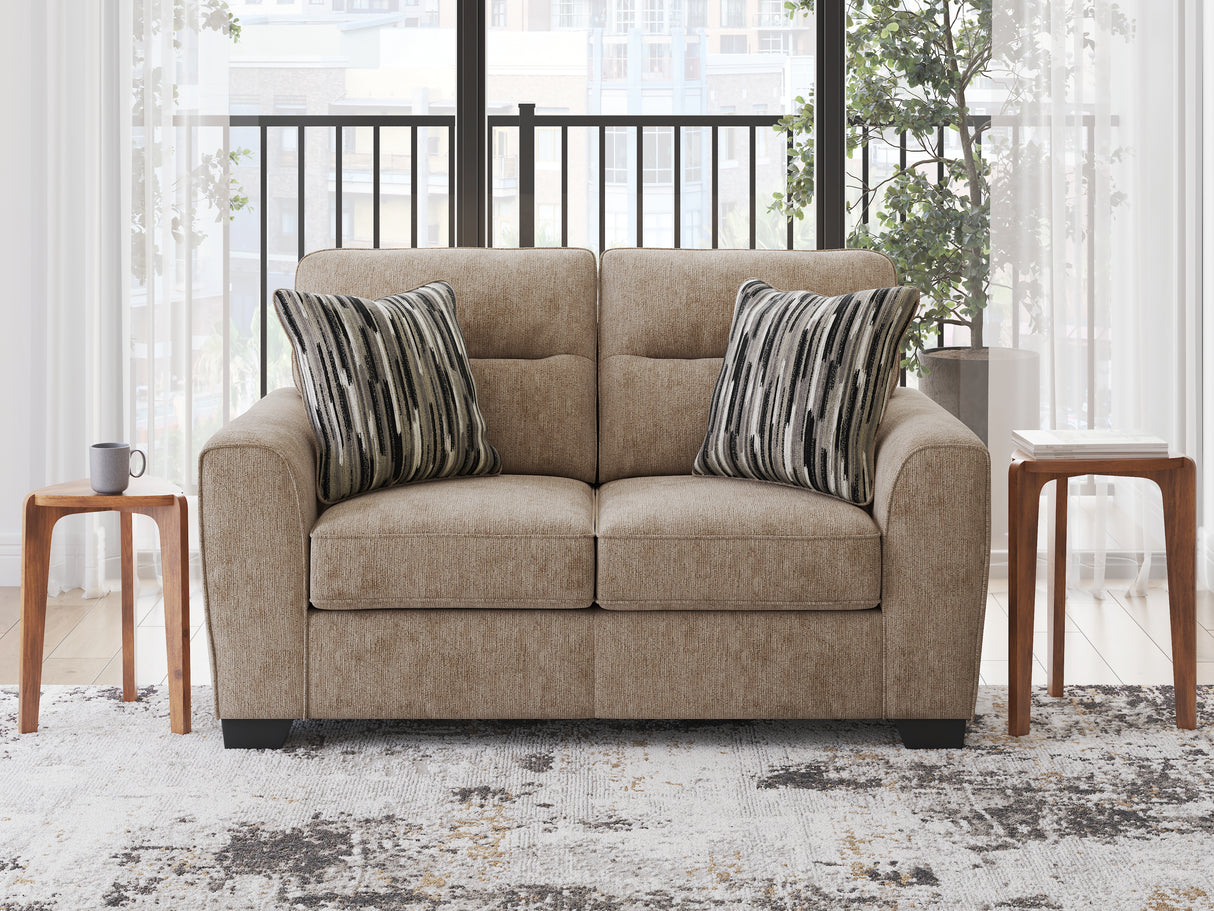 Furniture City Slidell - Ashley Furniture - Olten Living Room - Loveseat / Mocha - 3130435