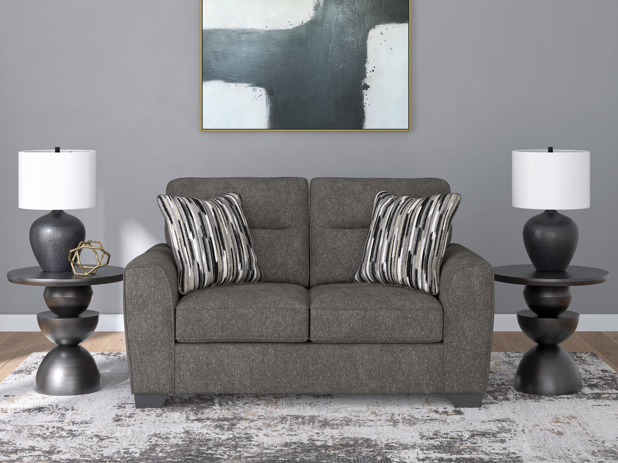 Furniture City Slidell - Ashley Furniture - Olten Living Room - Loveseat / Graphite - 3130535