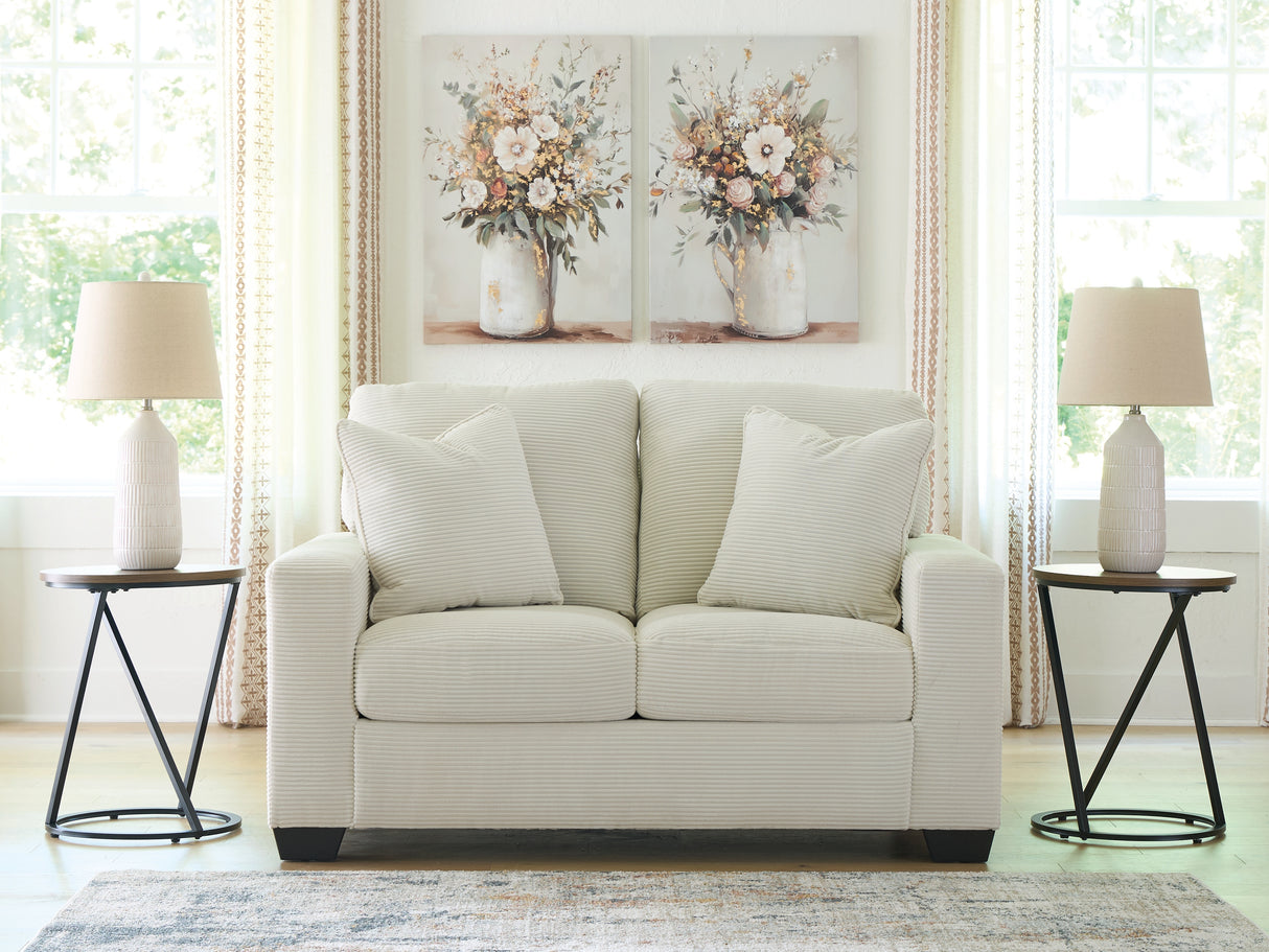 Furniture City Slidell - Ashley Furniture - Greenbriar Living Room - Loveseat / Ivory - PC3200635