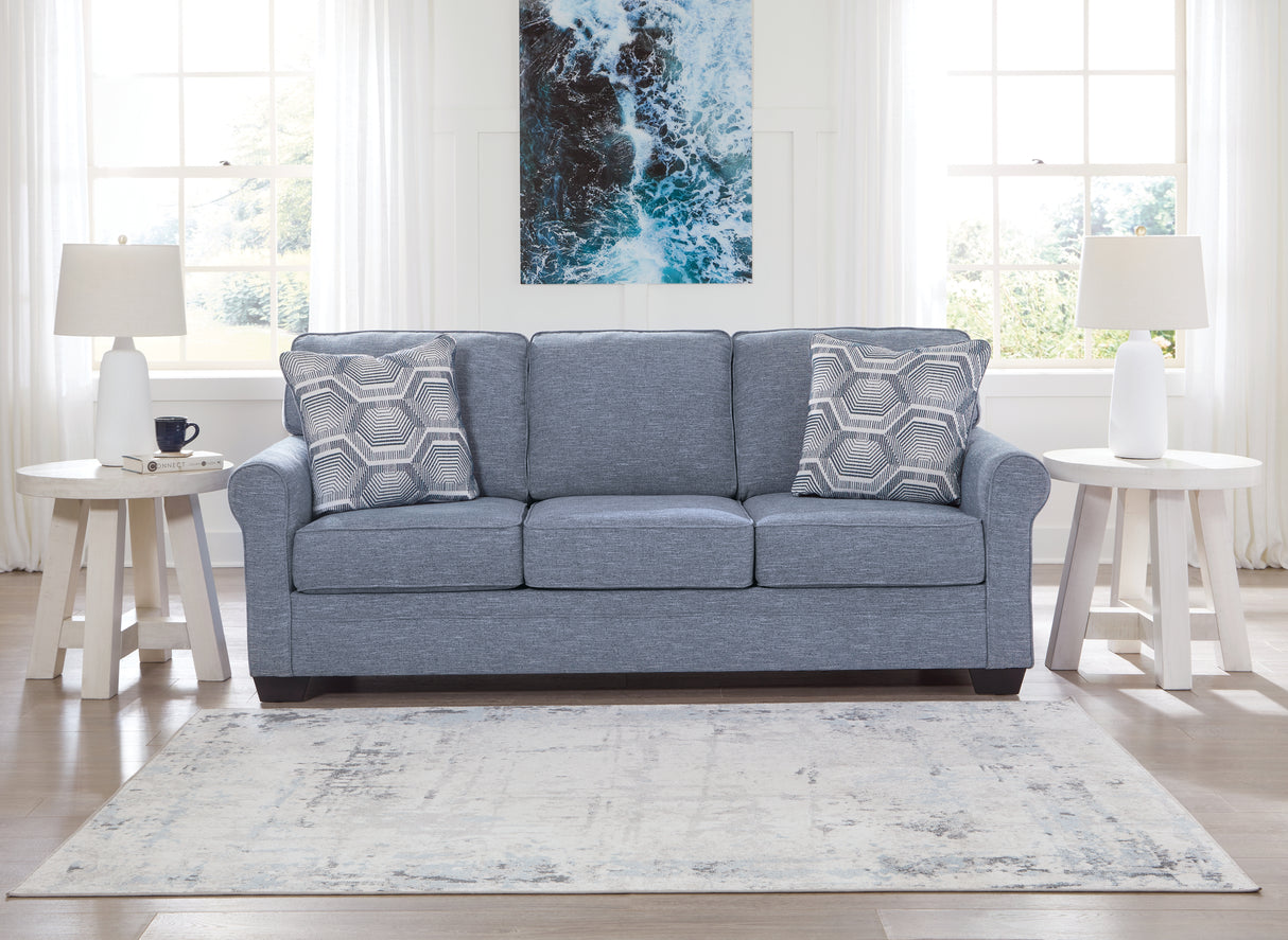 Furniture City Slidell - Ashley Furniture - Carissa Manor Living Room - Sofa / Denim - 3260438