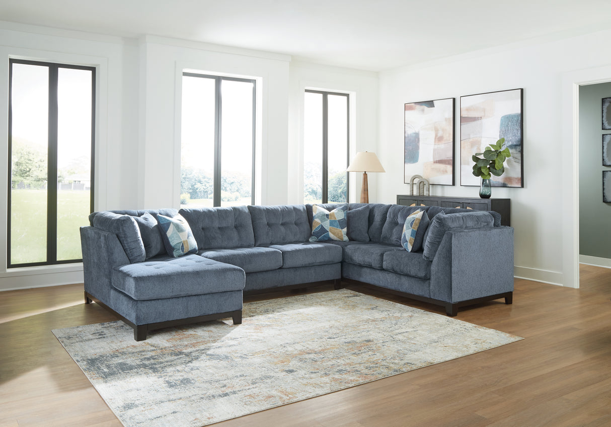 Furniture City Slidell - Ashley Furniture - Maxon Place Sectional - 3-Piece Sectional with Chaise / Stone - 33004S2