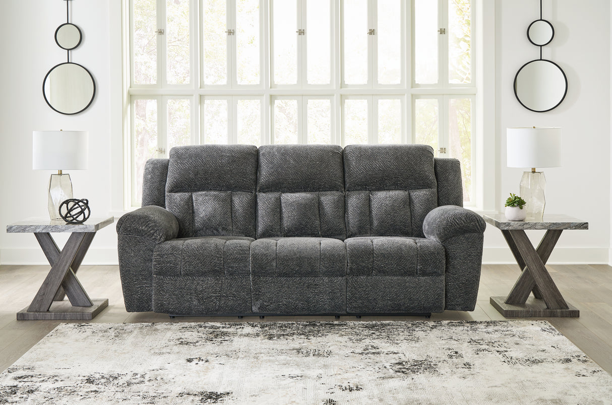 Furniture City Slidell - Ashley Furniture - Frohn Living Room - Reclining Sofa / Graphite - 3740688