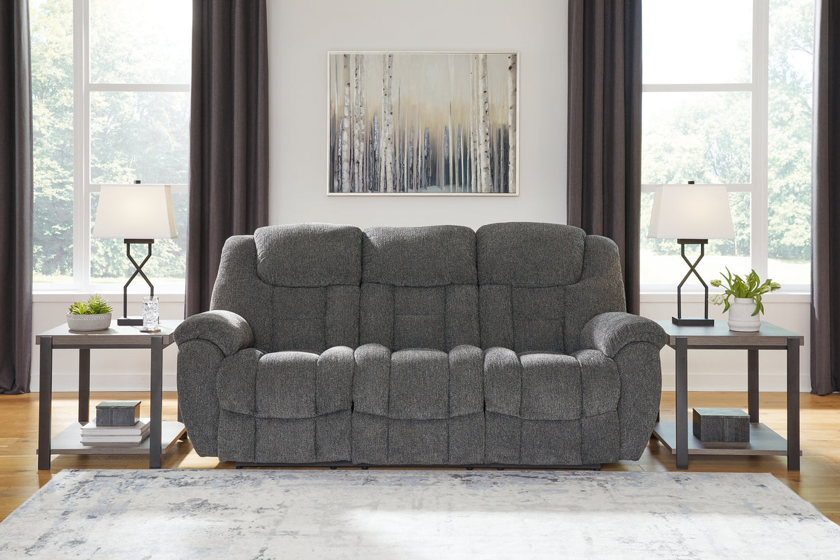 Furniture City Slidell - Ashley Furniture - Foreside Living Room - Reclining Sofa / Charcoal - 3810488