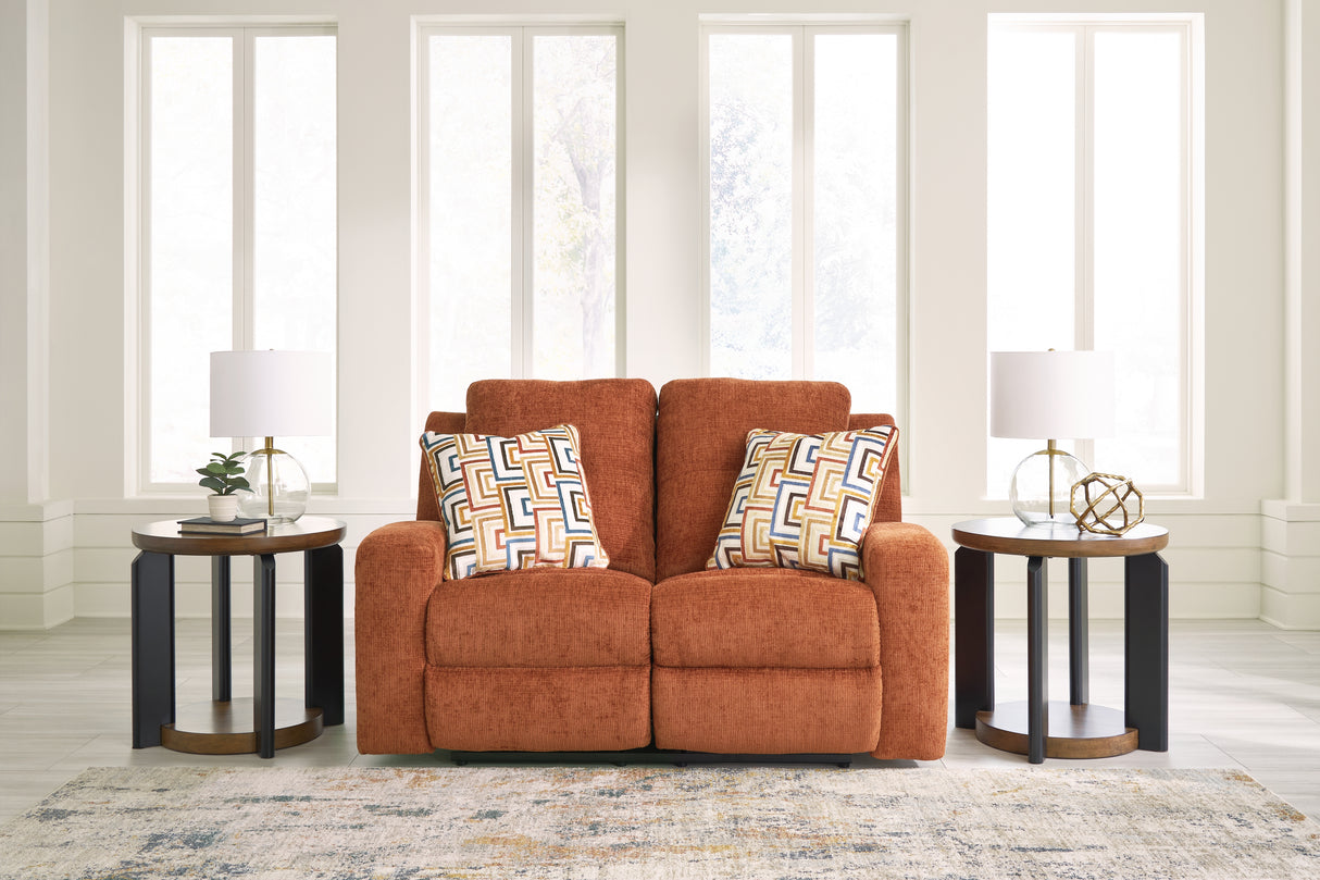Furniture City Slidell - Ashley Furniture - Danum Living Room - Reclining Loveseat / Spice - 3880786