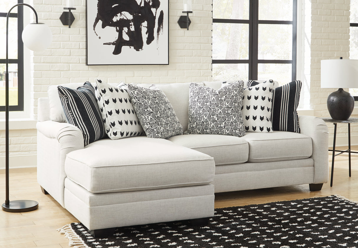 Furniture City Slidell - Ashley Furniture - Huntsworth Sectional - RAF 2-Piece Sectional with Chaise / Dove Gray - 39702S1