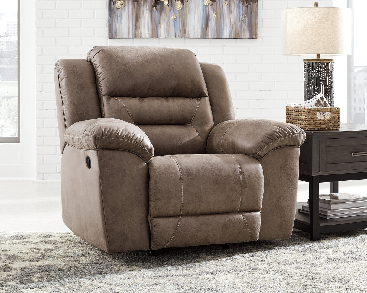 Furniture City Slidell - Ashley Furniture - Stoneland Living Room - Rocker Recliner / Fossil - 3990525
