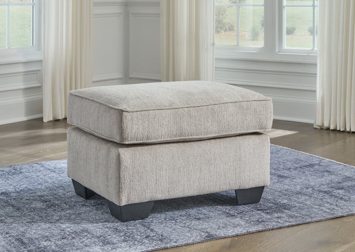 Furniture City Slidell - Ashley Furniture - Cashton Living Room - Ottoman / Ice - 4060614