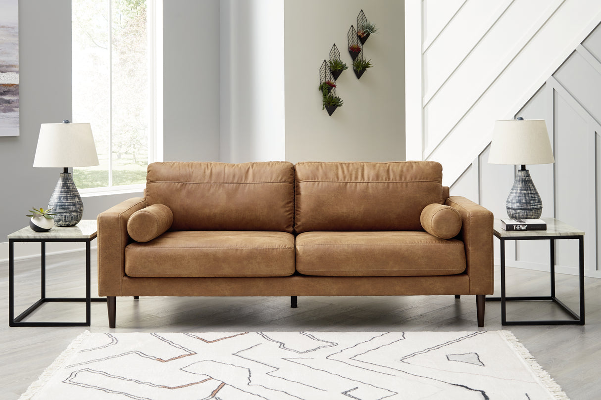 Furniture City Slidell - Ashley Furniture - Telora Living Room - Sofa / Caramel - 4100238