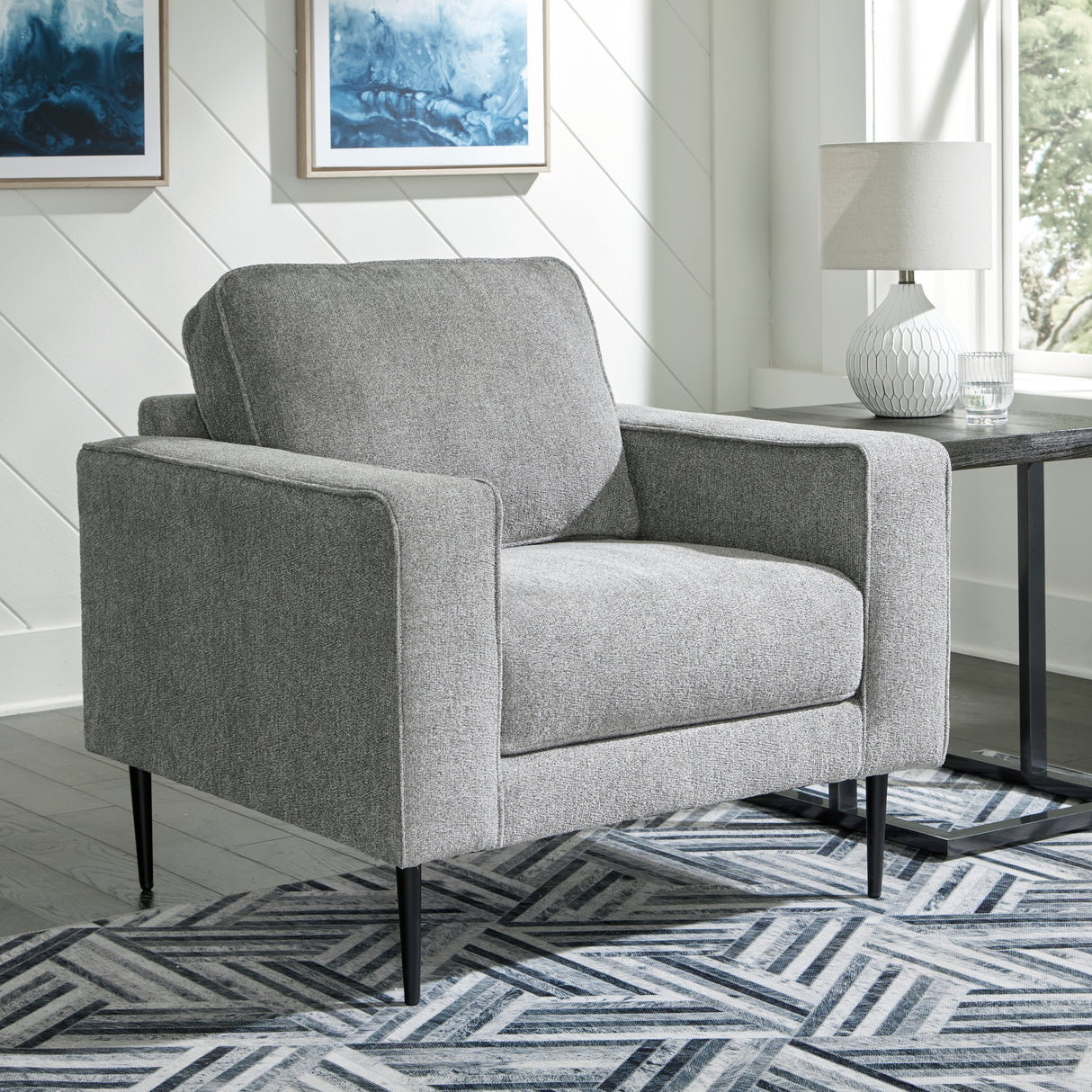 Furniture City Slidell - Ashley Furniture - Hazela Living Room - Chair / Charcoal - 4110220