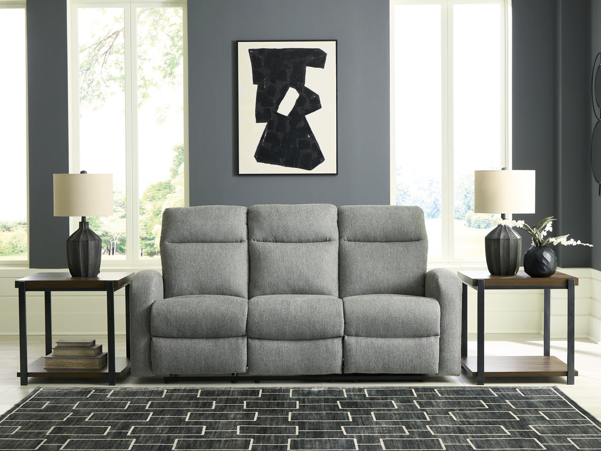 Furniture City Slidell - Ashley Furniture - Gauntlet Living Room - Reclining Sofa / Sterling - PC4220488