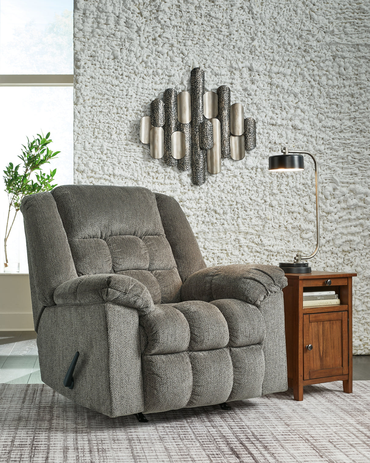 Furniture City Slidell - Ashley Furniture - Kegler Living Room - Rocker Recliner / Putty - 4450425
