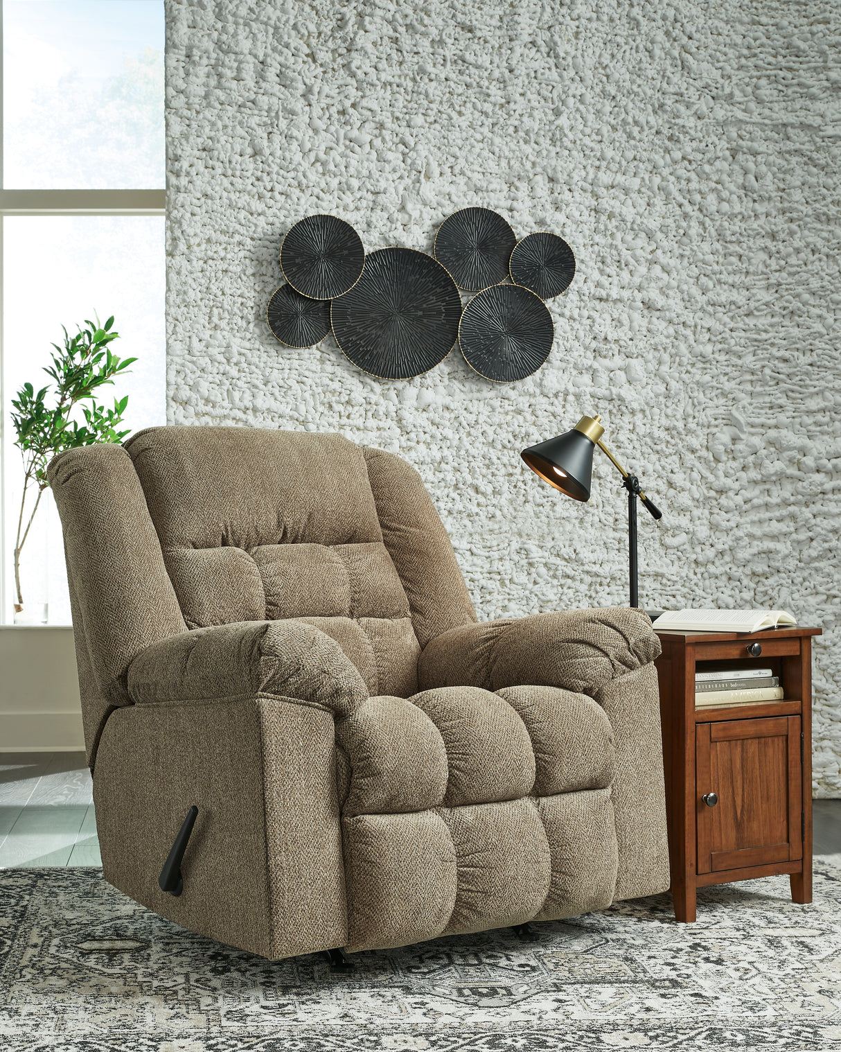 Furniture City Slidell - Ashley Furniture - Kegler Living Room - Rocker Recliner / Briar - 4450525
