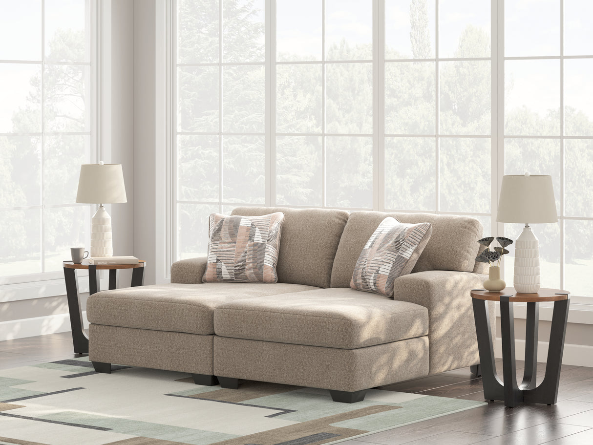 Furniture City Slidell - Ashley Furniture - Newellen Sectional - RAF 2-Piece Super Chaise / Hemp - 48404S4