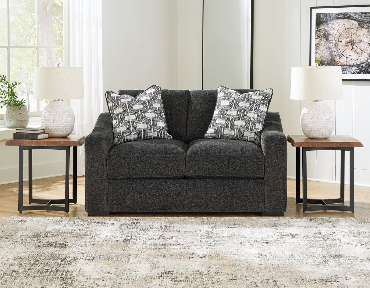 Furniture City Slidell - Ashley Furniture - Wryenlynn Living Room - Loveseat / Onyx - 4940535