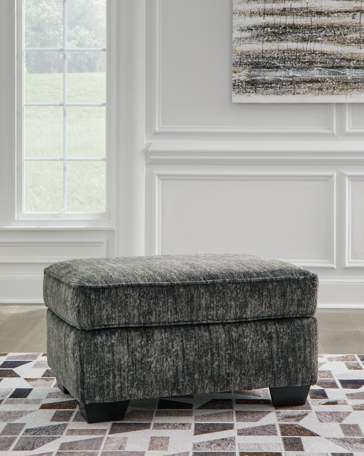 Furniture City Slidell - Ashley Furniture - Lonoke Living Room - Ottoman / Gunmetal - 5050414