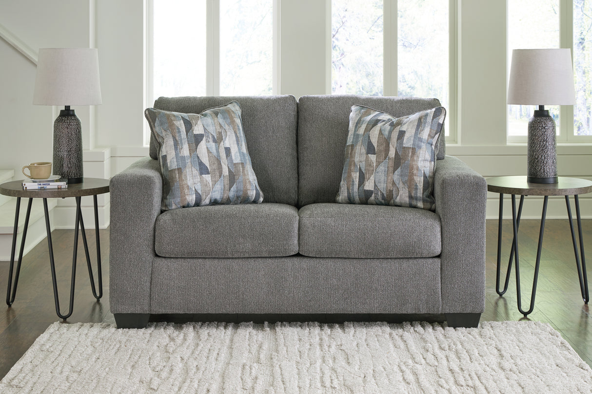 Furniture City Slidell - Ashley Furniture - Deltona Living Room - Loveseat / Graphite - 5120535